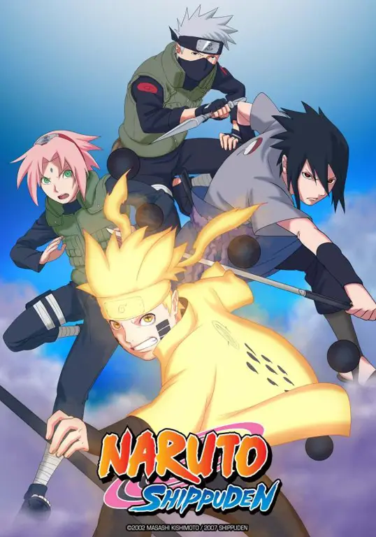 Logo berbagai layanan streaming resmi Naruto Shippuden