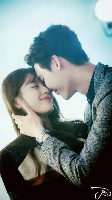 Foto Lee Jong Suk dan Han Hyo Joo sebagai pemeran utama drama W