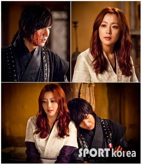 Potret Lee Min Ho dan Kim Hee Sun dalam drama Faith