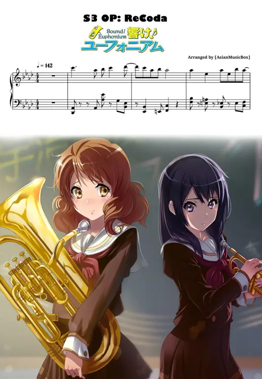 Lembar musik Hibike! Euphonium