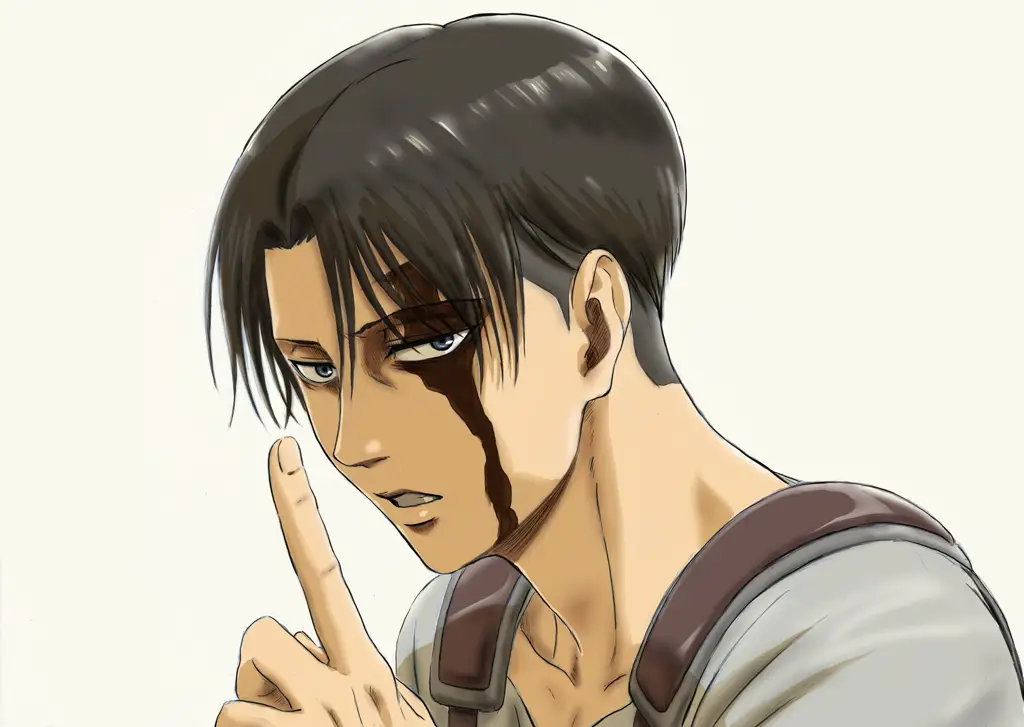 Gambar Levi Ackerman, karakter populer dalam Attack on Titan