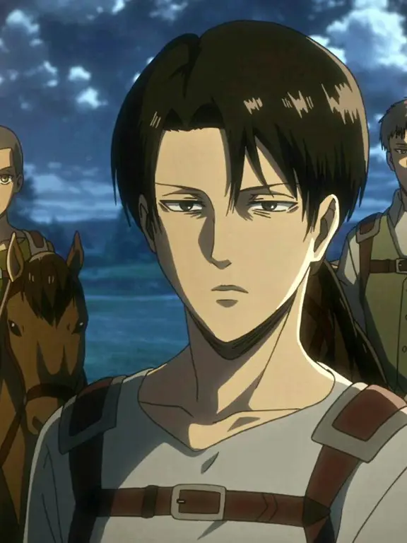 Levi Ackerman, Sang Kapten yang Handal Gambar Levi Ackerman di Shingeki no Kyojin season 3