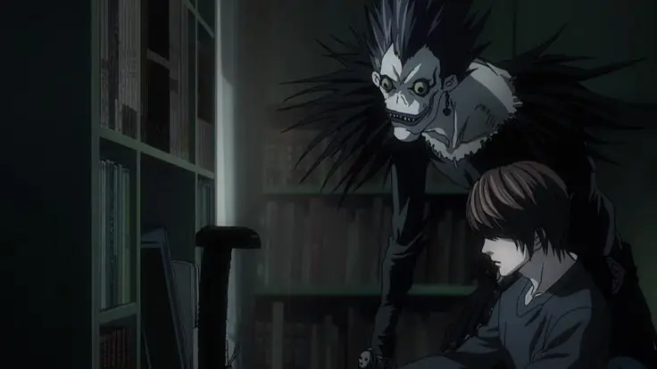 Gambar Light Yagami dan Ryuk dari Death Note