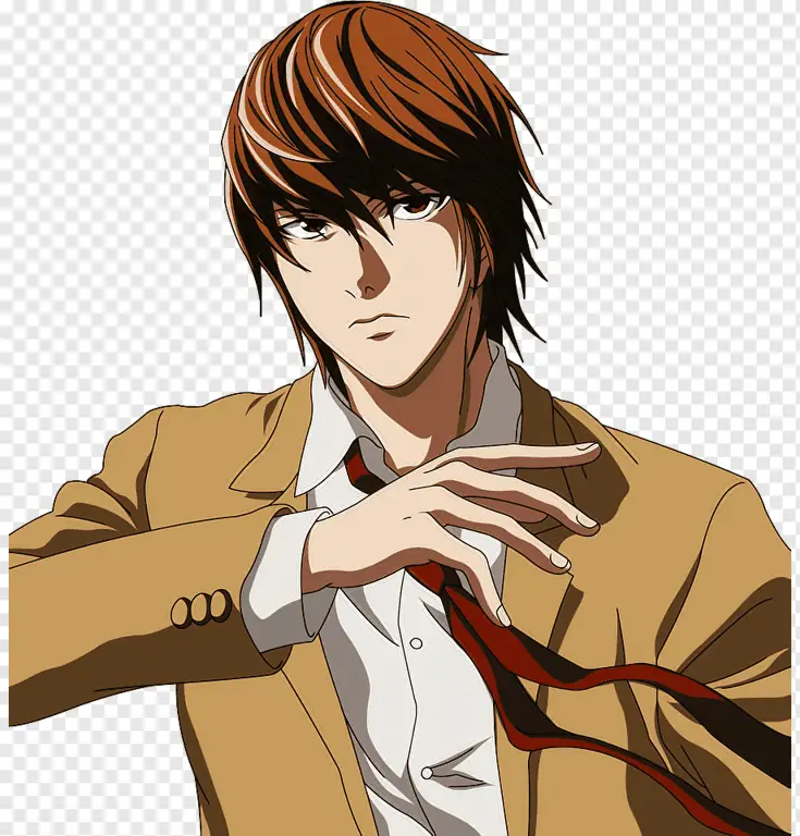 Gambar Light Yagami menemukan Death Note