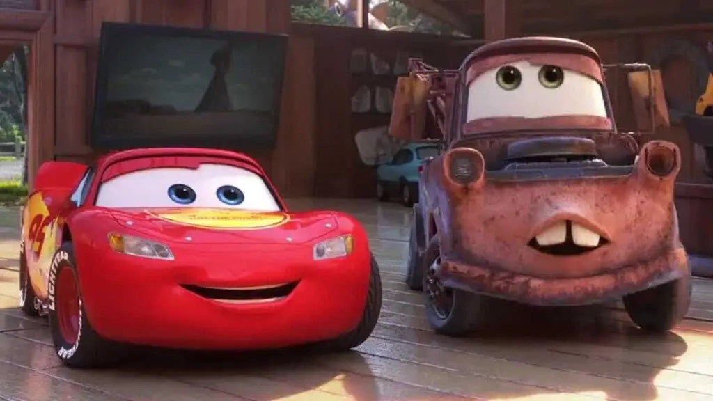 Gambar Lightning McQueen dan Mater, tokoh utama film Cars