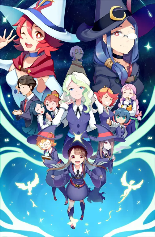 Gambar visual kunci anime Little Witch Academia