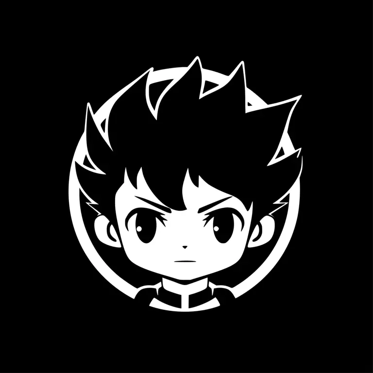 Contoh logo anime Indonesia dengan desain minimalis dan modern.