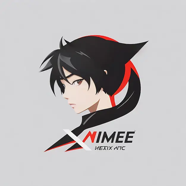 Contoh logo anime minimalis yang tetap menarik.