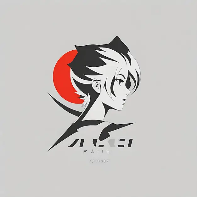 Contoh logo anime minimalis khas Indonesia