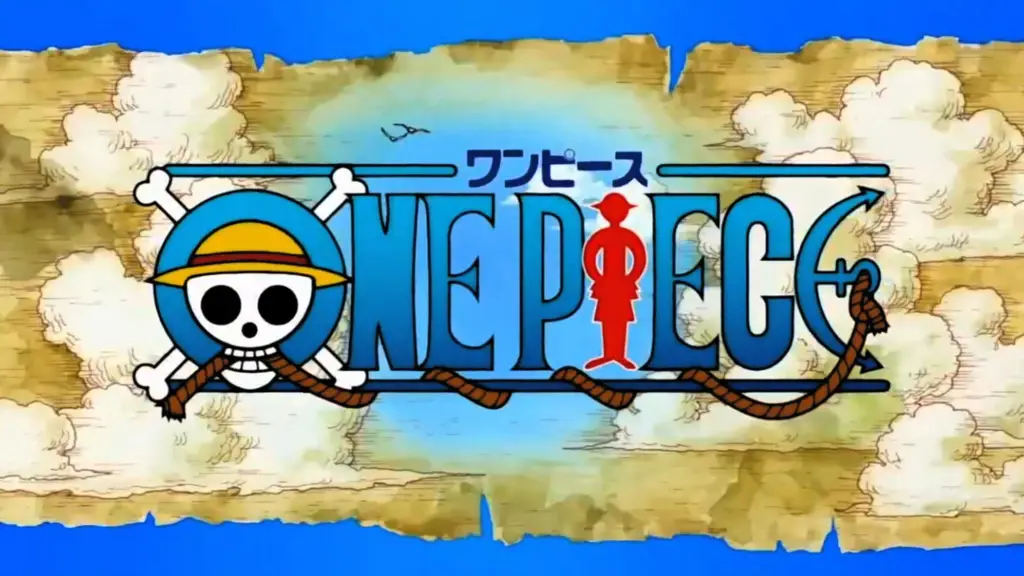 Logo dari serial anime One Piece yang ikonik Logo One Piece