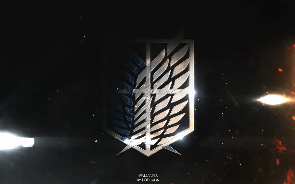 Logo ikonik Attack on Titan Logo anime Attack on Titan