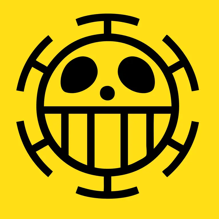 Logo ikonik dari anime One Piece Logo resmi anime One Piece