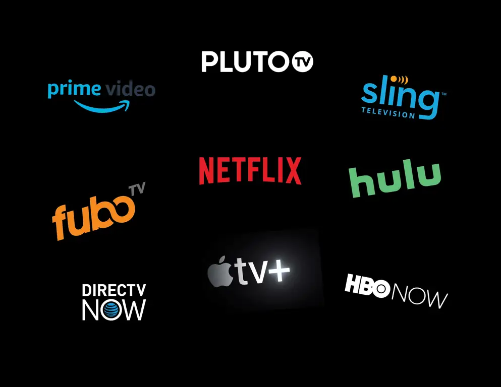 Logo Netflix, Iflix, dan Viu Logo berbagai layanan streaming film