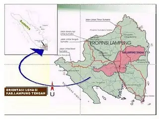 Peta Bandar Jaya, Lampung Tengah