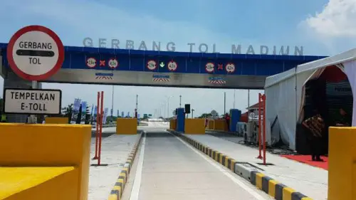 Peta lokasi gerbang tol Bandar Kertosono