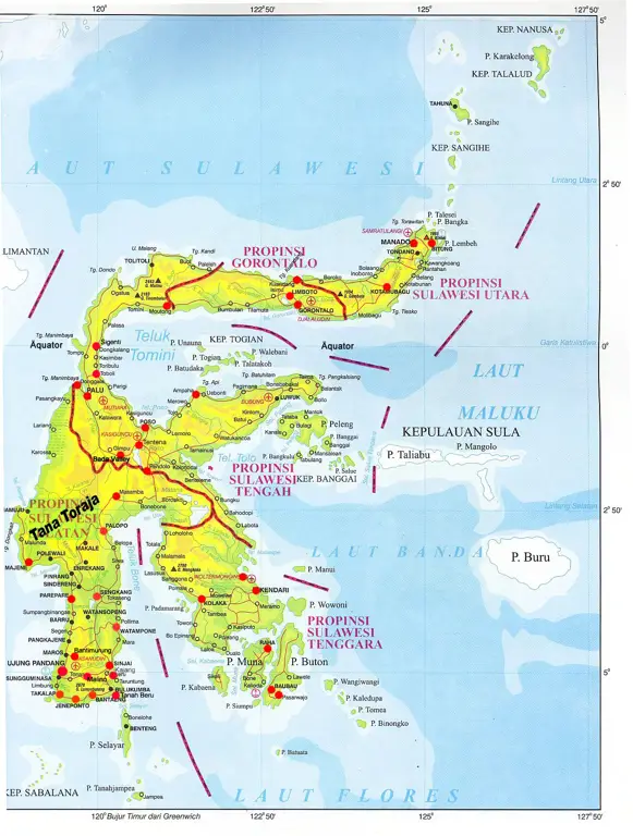 Peta Lokasi Bandar Udara di Sulawesi Tenggara