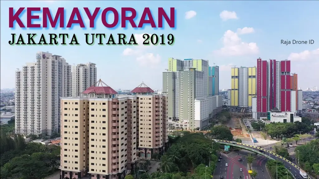 Pemandangan udara kawasan Bandar Kemayoran