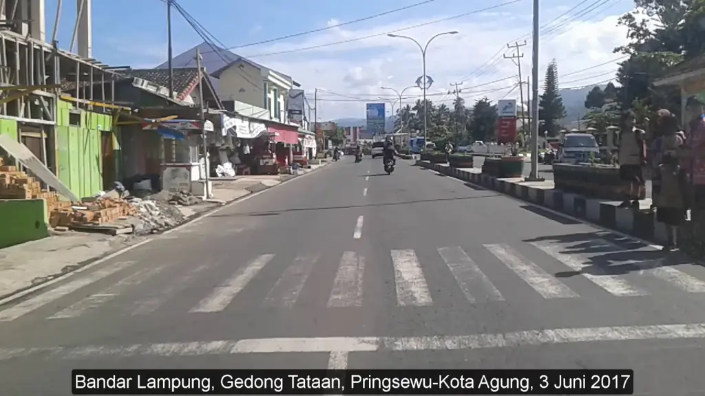 Gambar pemandangan jalan di daerah Antasari Bandar Lampung