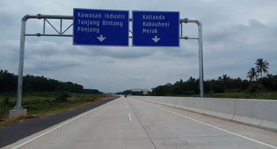 Peta jalan tol Bandar Lampung