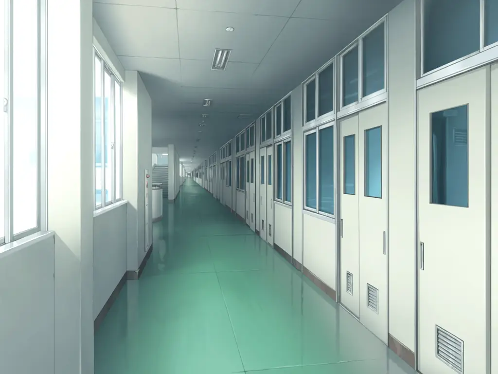 Gambar lorong sekolah anime