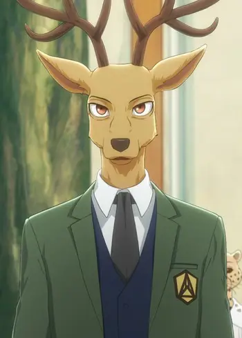 Gambar Louis, rusa merah yang anggun dari Beastars