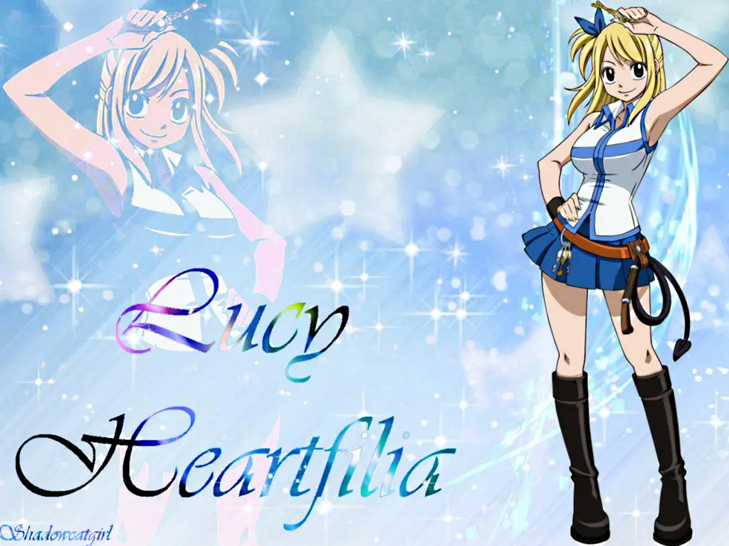 Gambar Lucy Heartfilia dari anime Fairy Tail