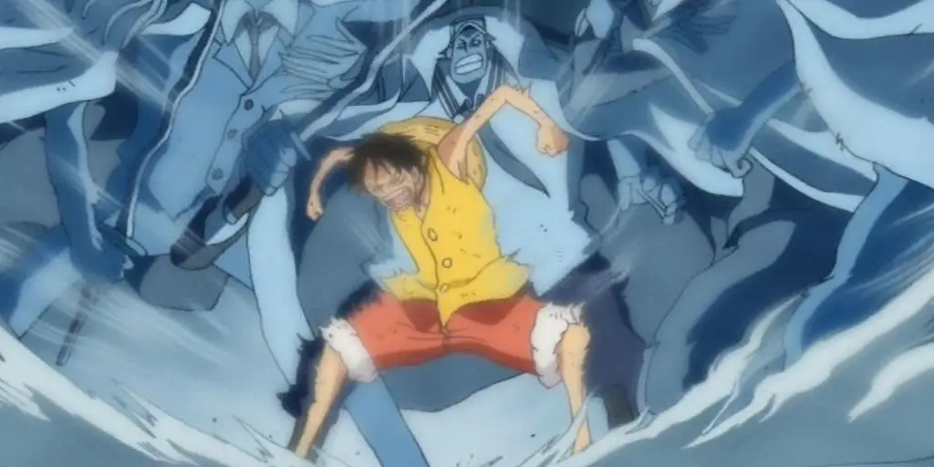 Gambar Monkey D. Luffy di Marineford