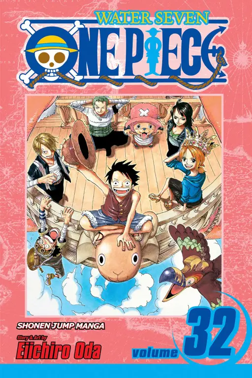 Luffy berlatih meningkatkan kekuatannya Luffy berlatih meningkatkan kekuatannya di chapter 32 One Piece