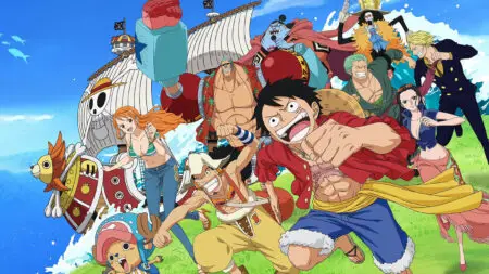 Luffy bersama kru Bajak Laut Topi Jerami Kru bajak laut topi jerami
