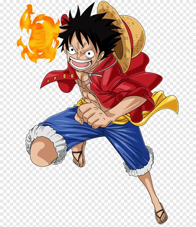 Gambar Monkey D. Luffy, tokoh utama One Piece