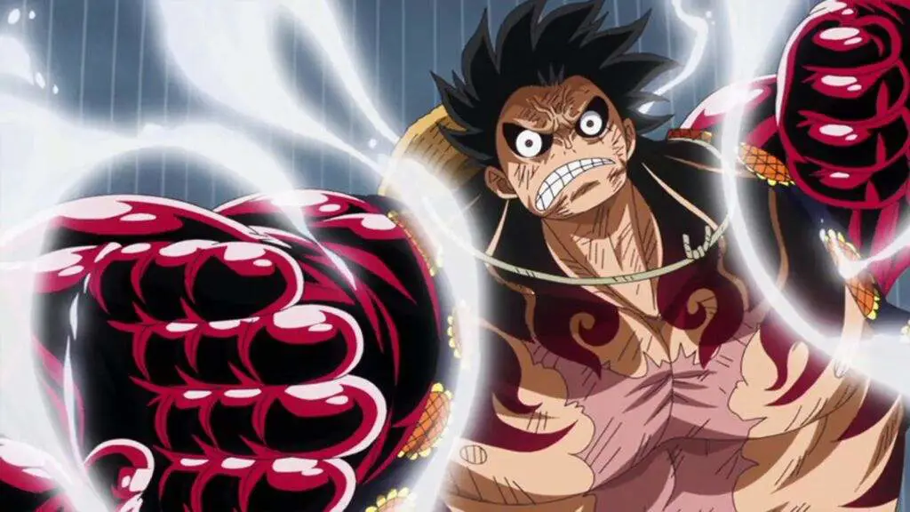 Luffy bertarung melawan musuh yang kuat