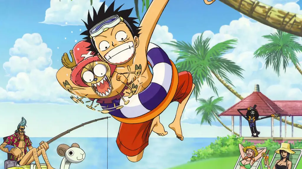 Luffy dalam aksi di One Piece Episode 1080