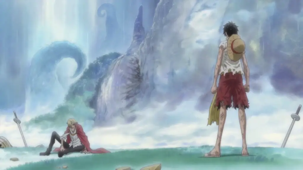 Gambar Luffy di arc Whole Cake Island, One Piece.