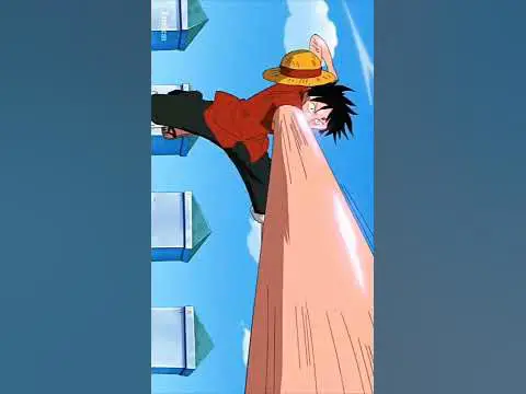 Luffy dan Blueno beradu kekuatan Luffy menggunakan Gear Second melawan Blueno