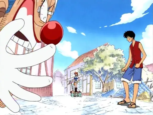 Luffy melawan Buggy dalam pertarungan epik di One Piece episode 8