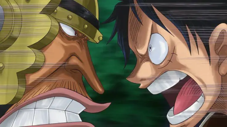 Luffy melawan Cracker dalam pertarungan sengit di One Piece Episode 800