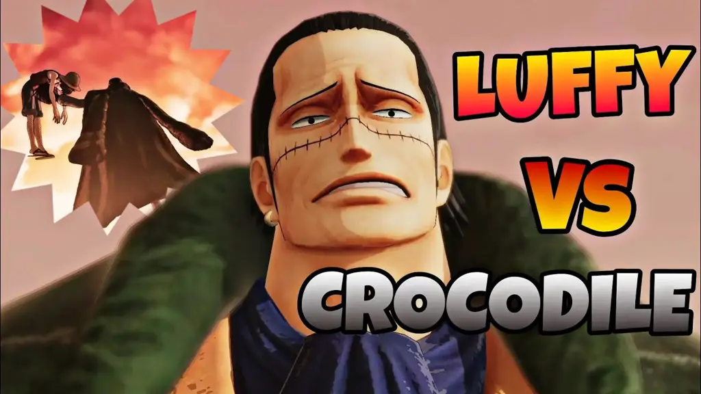 Luffy melawan Crocodile dalam pertarungan sengit di One Piece Episode 201