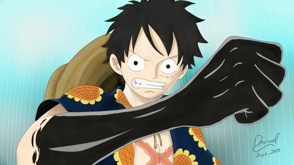 Luffy menggunakan Haki untuk pertama kali