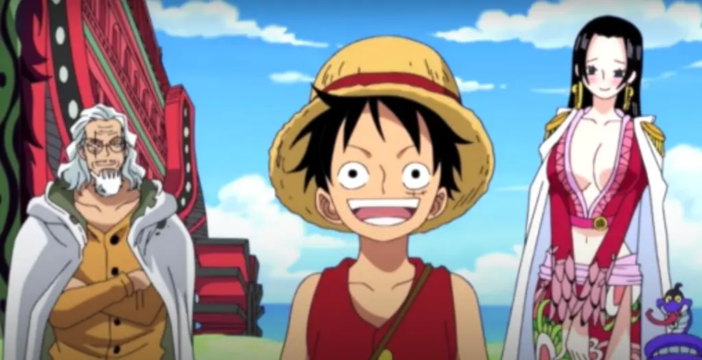 Gambar Luffy dan kru Topi Jerami di episode 9