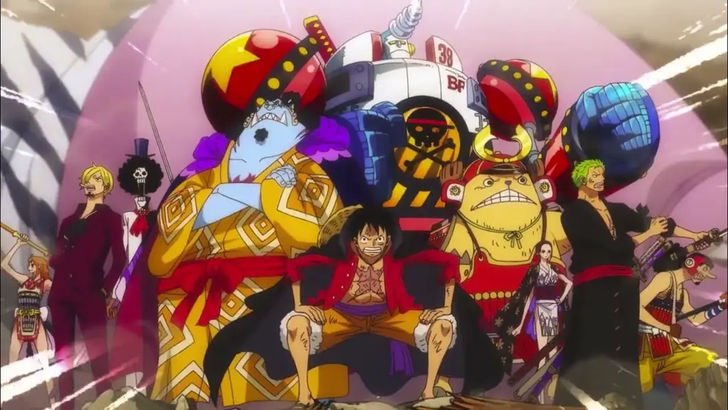 Luffy dan kru menikmati film One Piece Luffy dan kru Topi Jerami menonton film