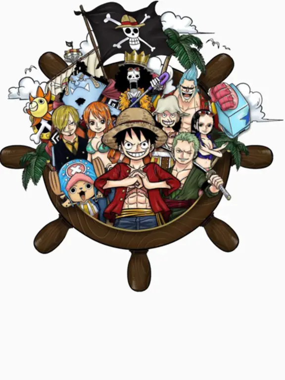 Luffy dan kru Topi Jerami dalam One Piece Film Gold