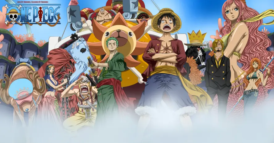 Gambar Luffy dan kru Topi Jerami setelah time-skip dua tahun