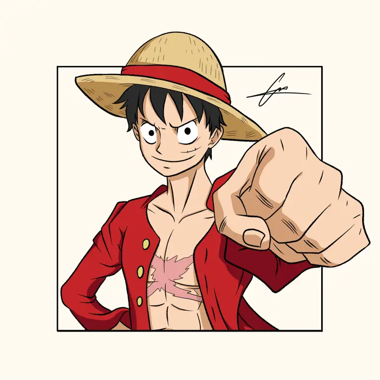 Ilustrasi karakter One Piece