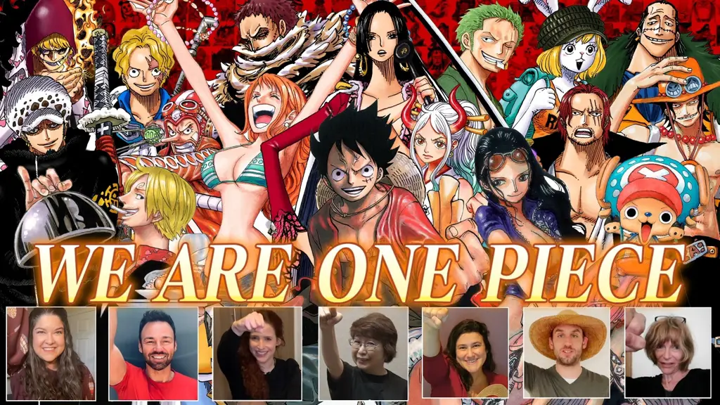 Luffy dan kru Topi Jerami Gambar para karakter One Piece