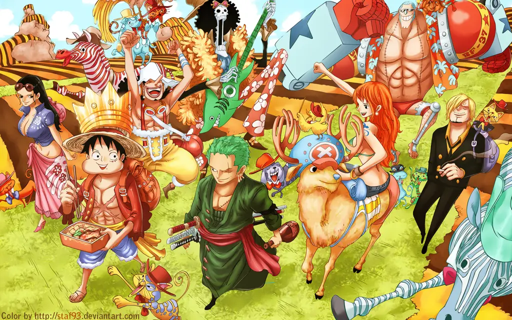 Luffy dan kru Topi Jeraminya yang setia Kru Topi Jerami dalam One Piece