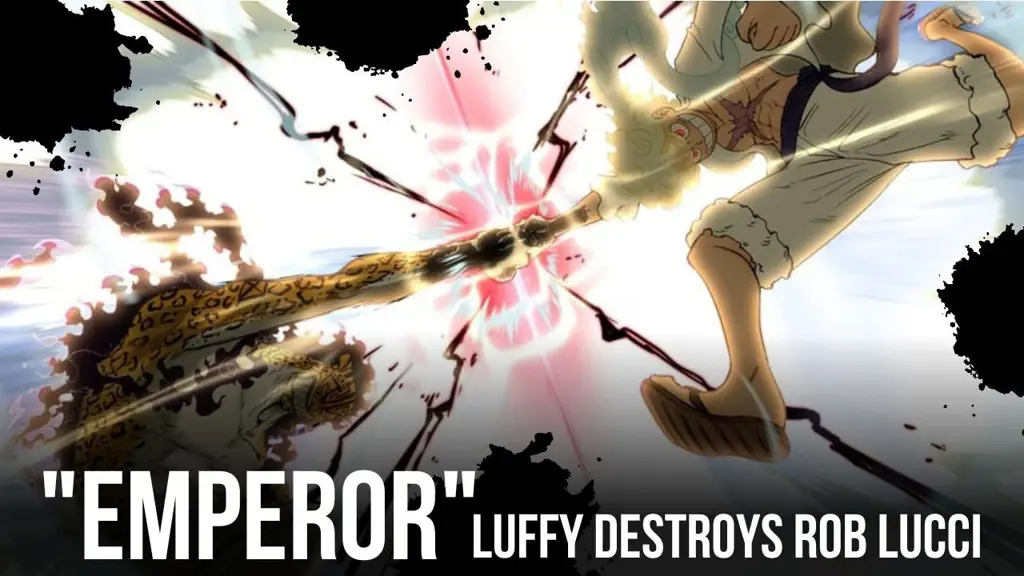 Luffy menggunakan Gear Second melawan Lucci