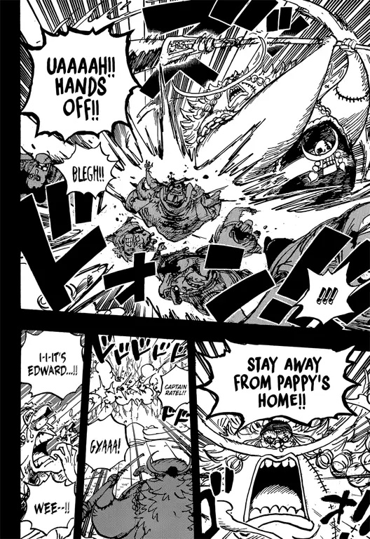 Luffy dalam One Piece chapter 1073