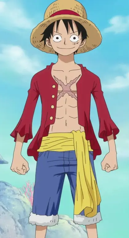 Gambar Monkey D. Luffy, tokoh utama One Piece