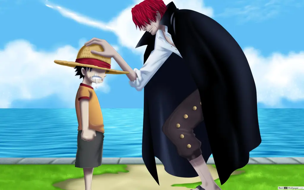 Luffy dan Shanks di One Piece