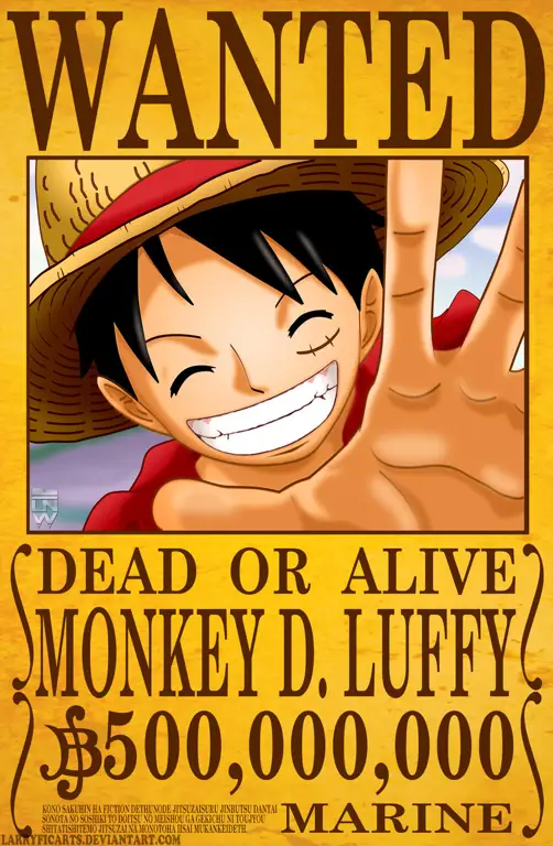 Luffy dengan topi jeraminya